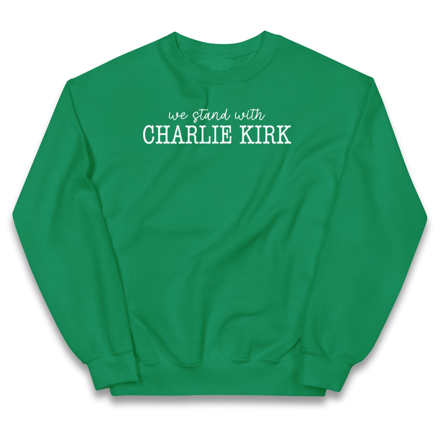 We Stand With Charlie Kirk Kids Jumper