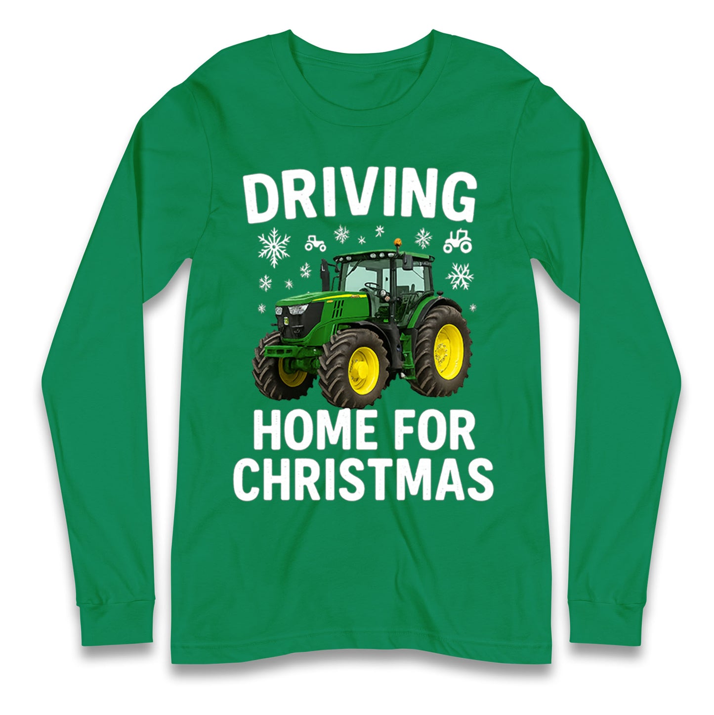 John Deere Tractor Christmas Longsleeve T Shirt 