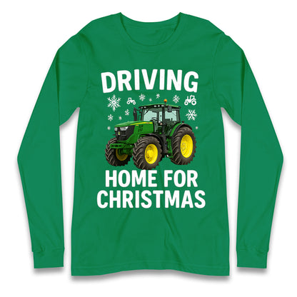 John Deere Tractor Christmas Longsleeve T Shirt 