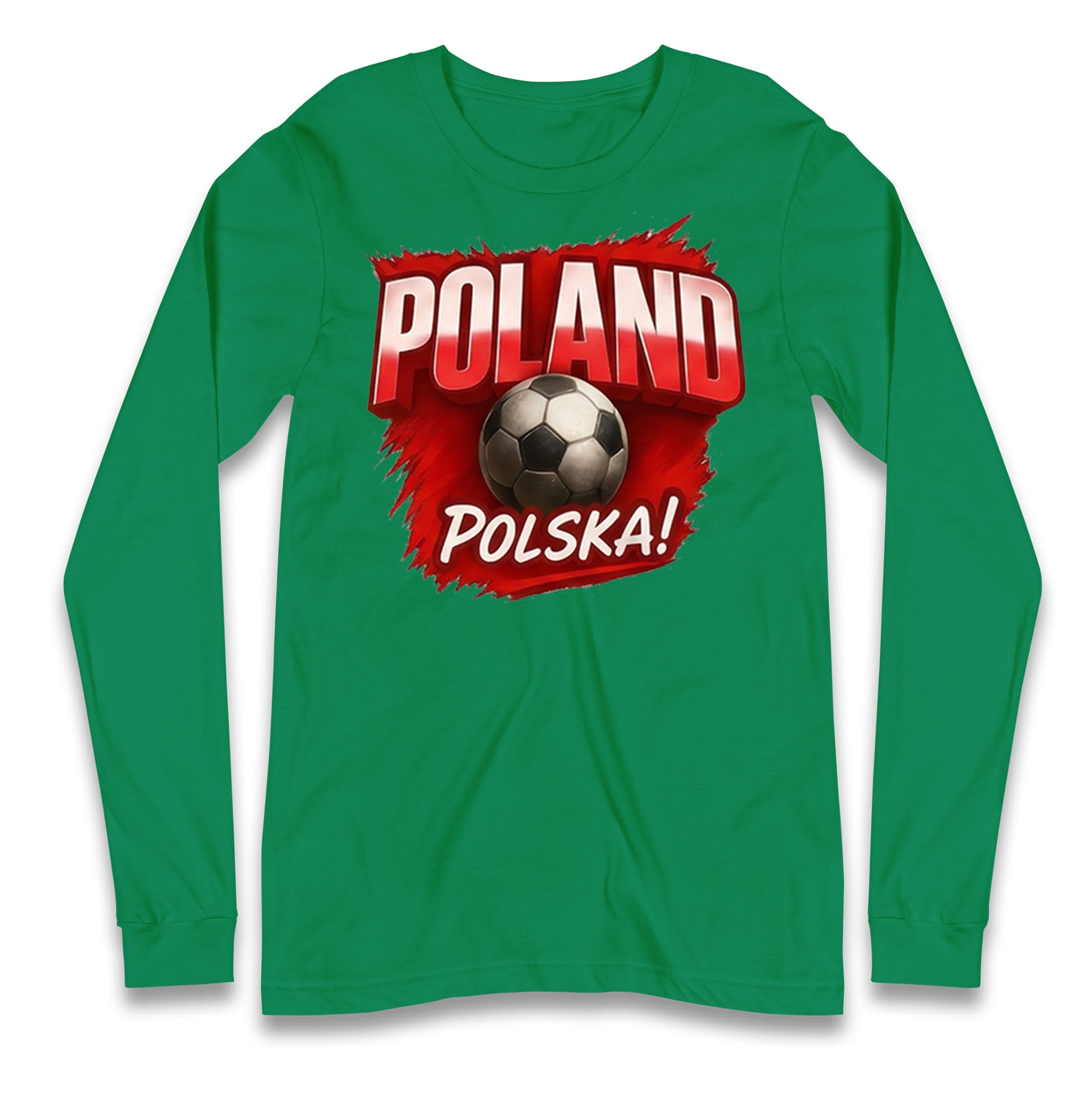 Poland Retro World Cup Longsleeve T Shirt