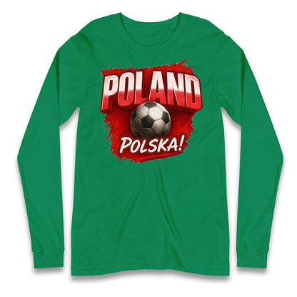 Poland Retro World Cup Longsleeve T Shirt