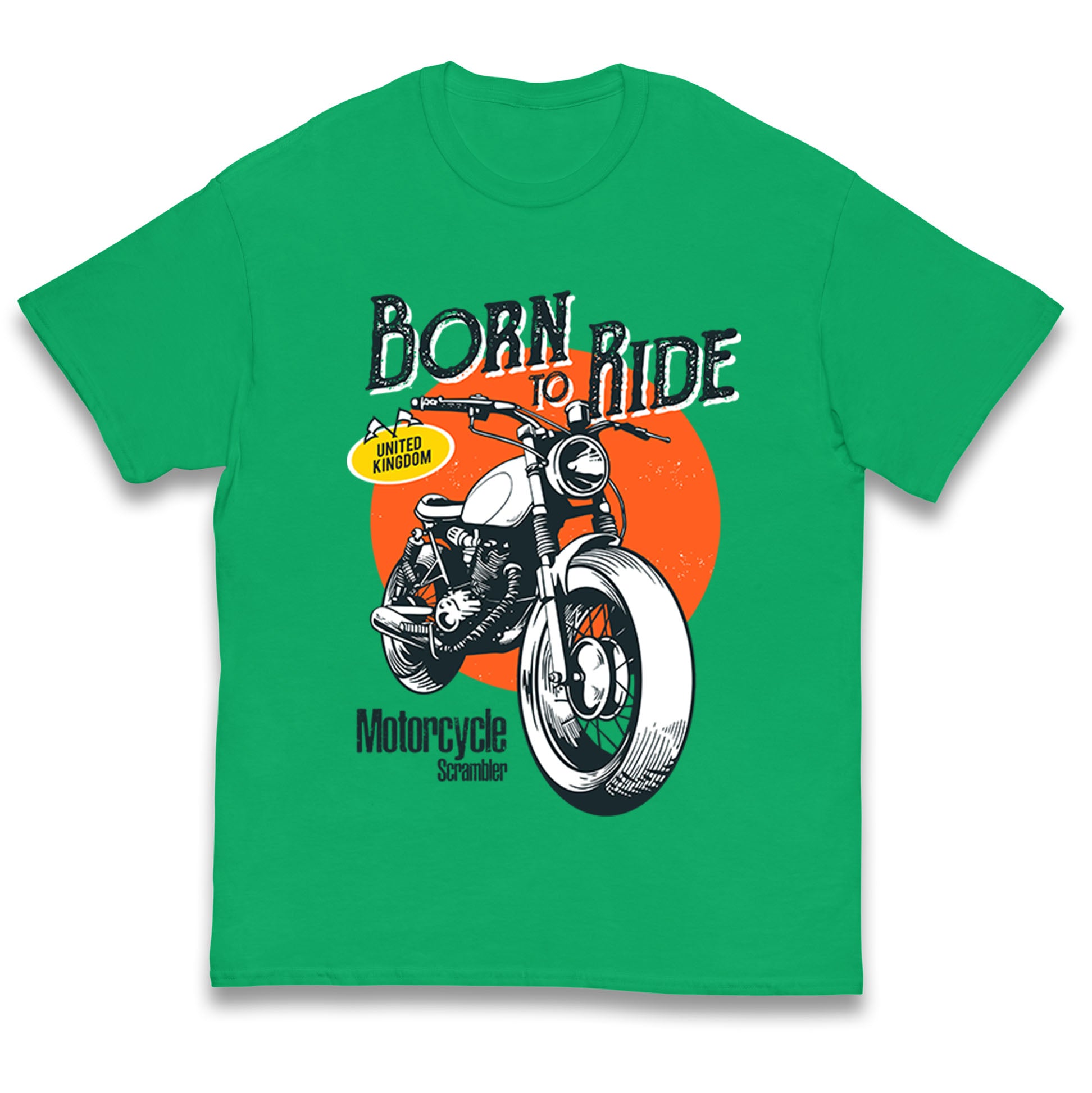 Born To Ride UK Kids T Shirt