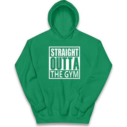 Staight Outta The Gym Kids Hoodie
