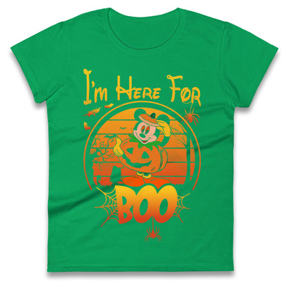 Mickey Mouse Im Here For Boo Halloween t shirt
