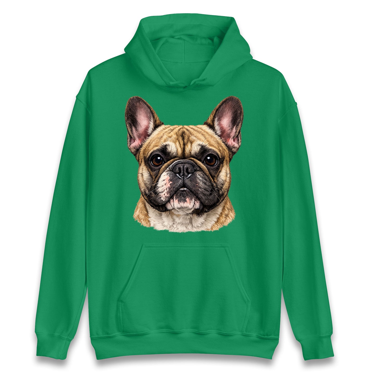 French Bulldog Face Hoodie