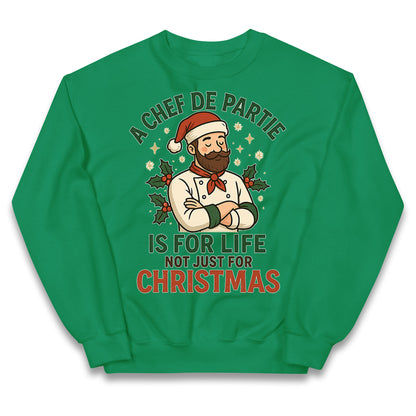 Chef De Partie Christmas Kids Jumper 