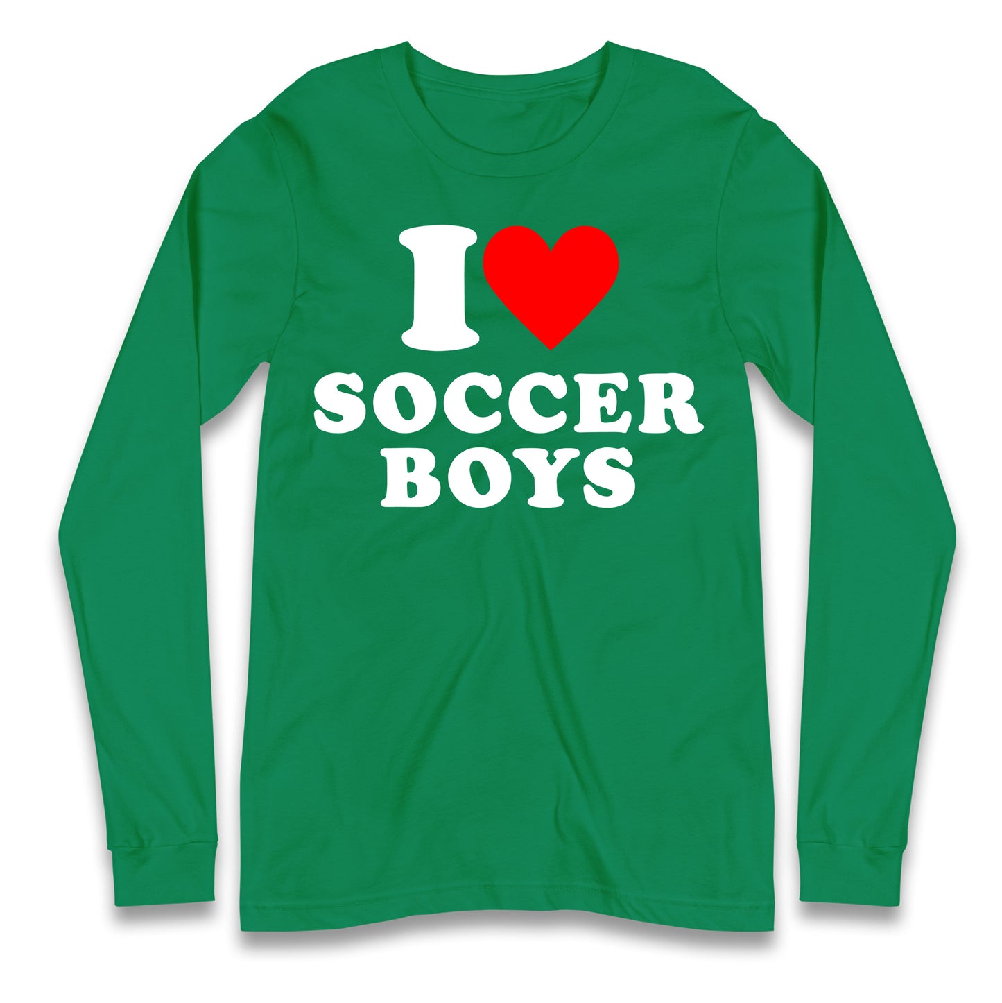 I Love Soccer Boys Longsleeve T Shirt