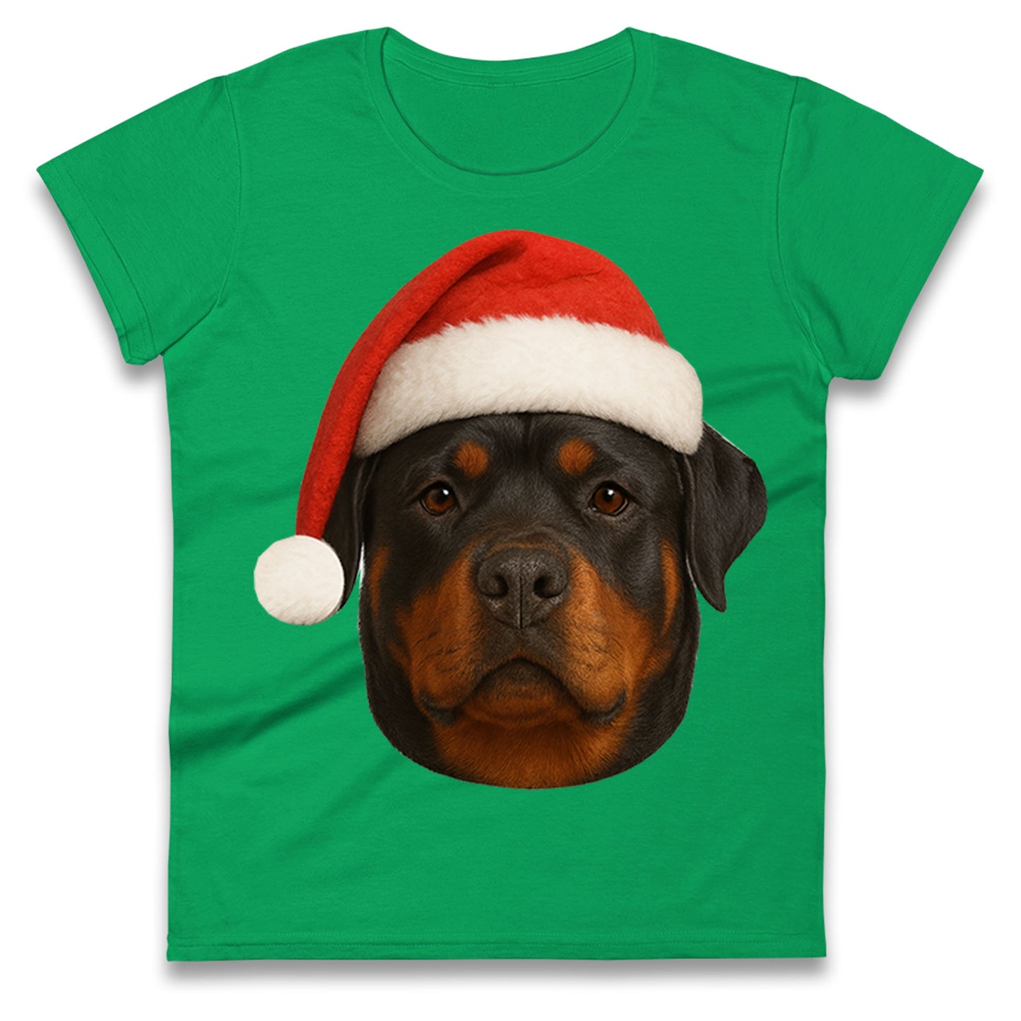 Rottweiler Christmas Ladies T Shirt 