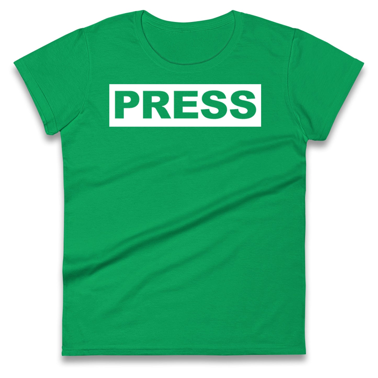 PRESS Palestine Inspired By Journalist Motaz Azaiza Ladies T Shirt