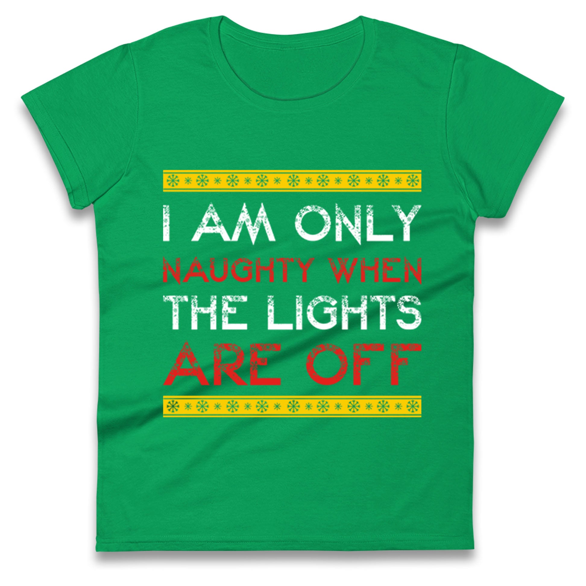 naughty christmas womens t shirt