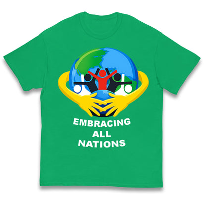 Embracing All Nations Kids T Shirt