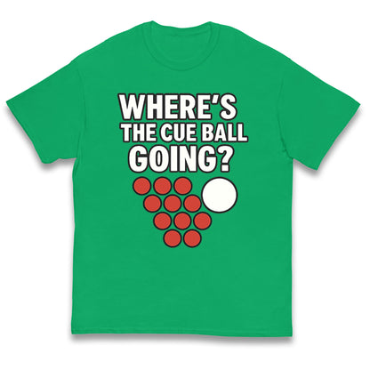 Where’s The Cue Ball Going Kids T Shirt