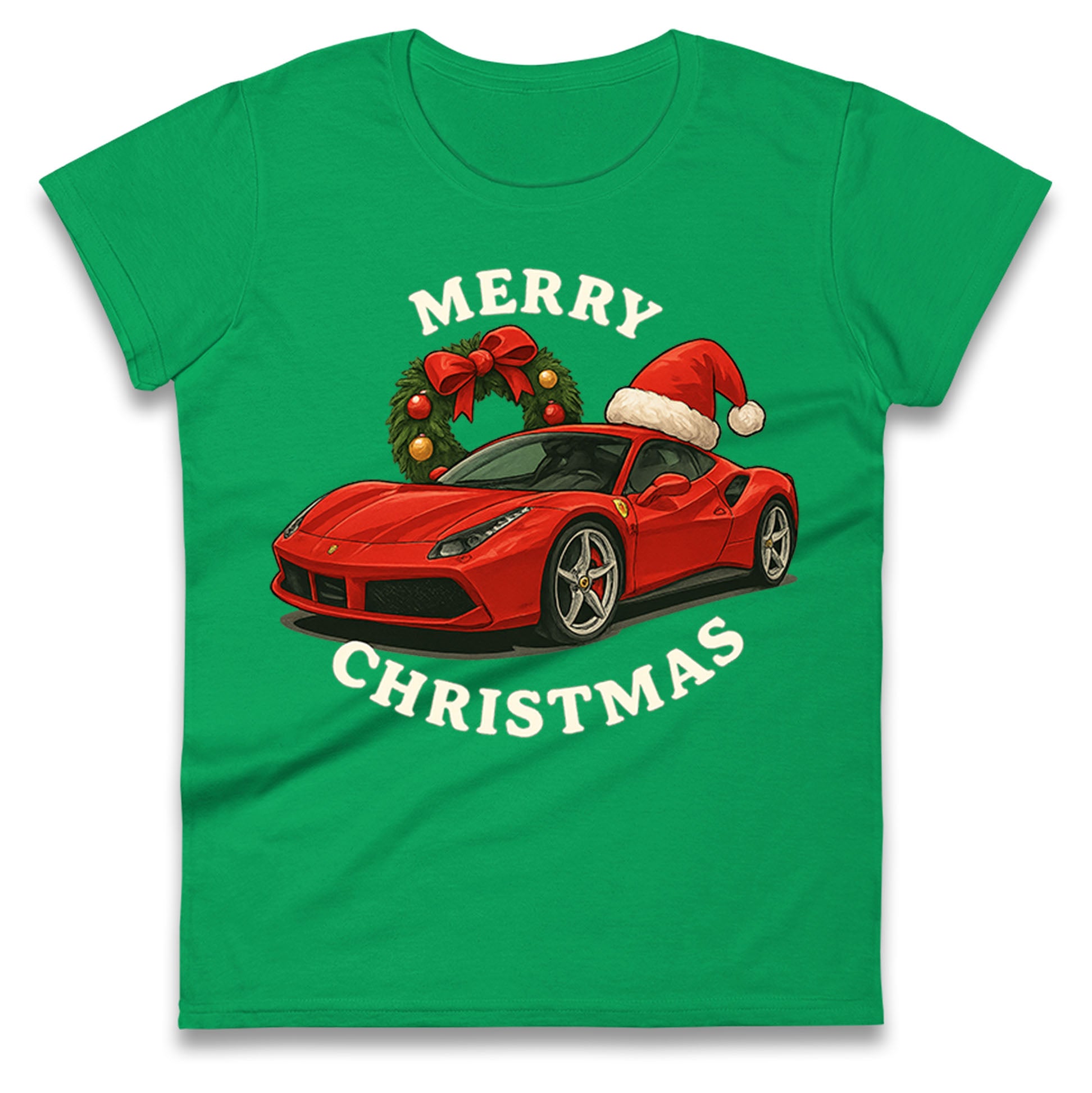 Ferrari Christmas Ladies T Shirt