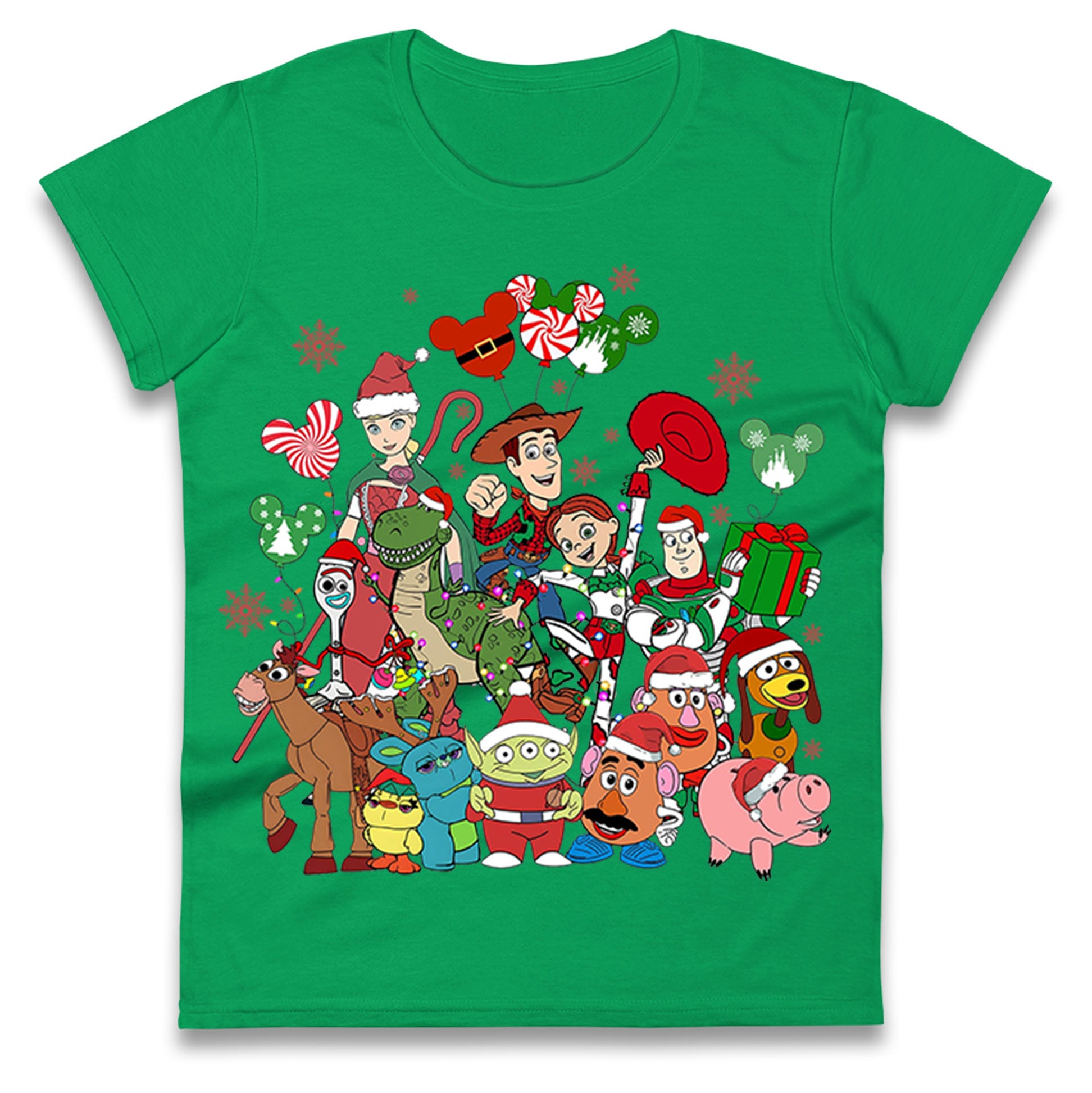 Toy Story Christmas Ladies T Shirt 
