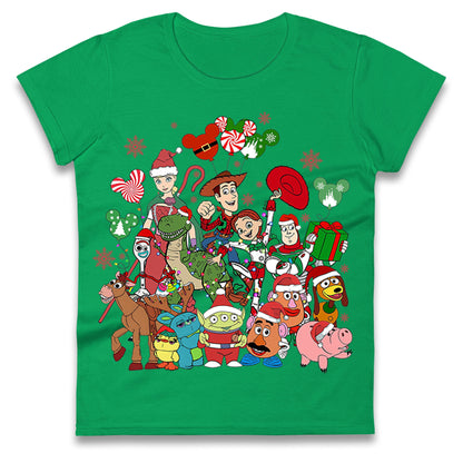 Toy Story Christmas Ladies T Shirt 