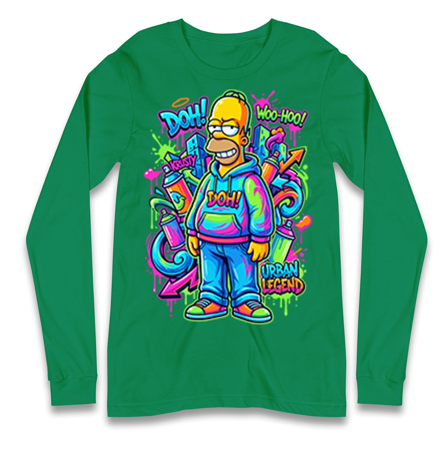 Homer Simpson Longsleeve T Shirt