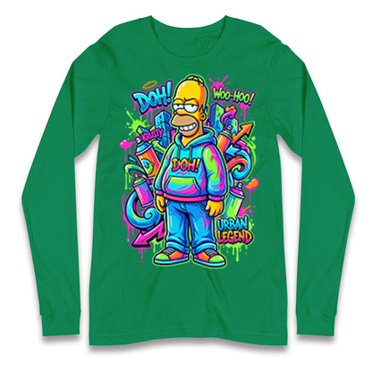 Homer Simpson Longsleeve T Shirt