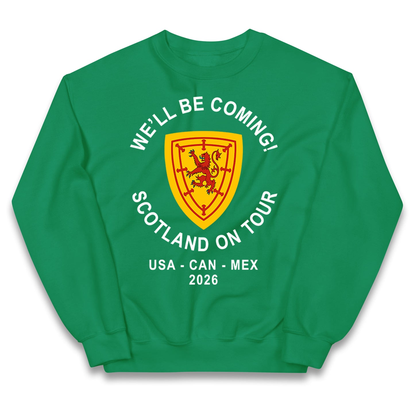 We'll Be Coming Scotland on Tour World Cup 2026 Kids Jumper