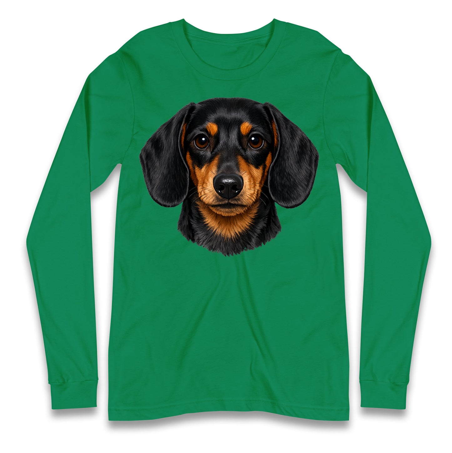 Dachshund Dog Face Longsleeve T Shirt