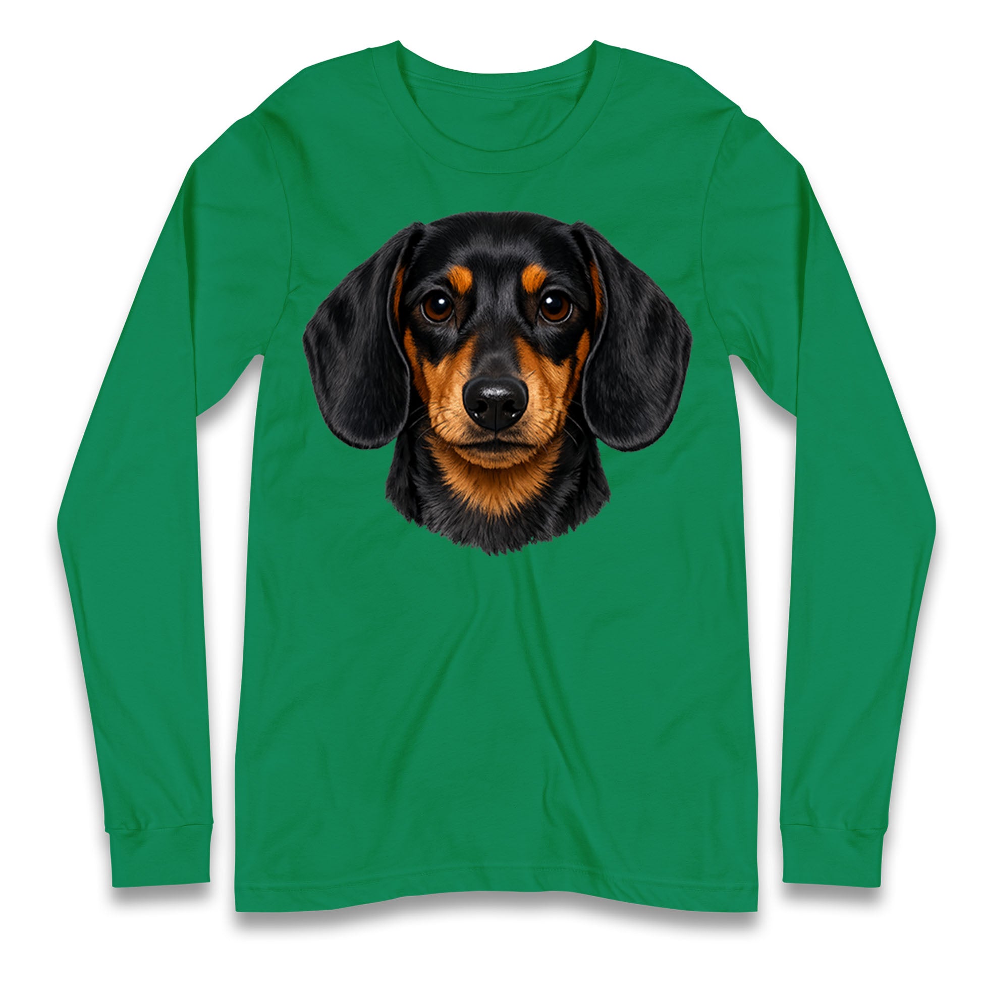 Dachshund Dog Face Longsleeve T Shirt