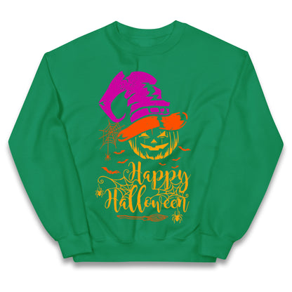 Spooky Pumpkin Happy Halloween Jumper

