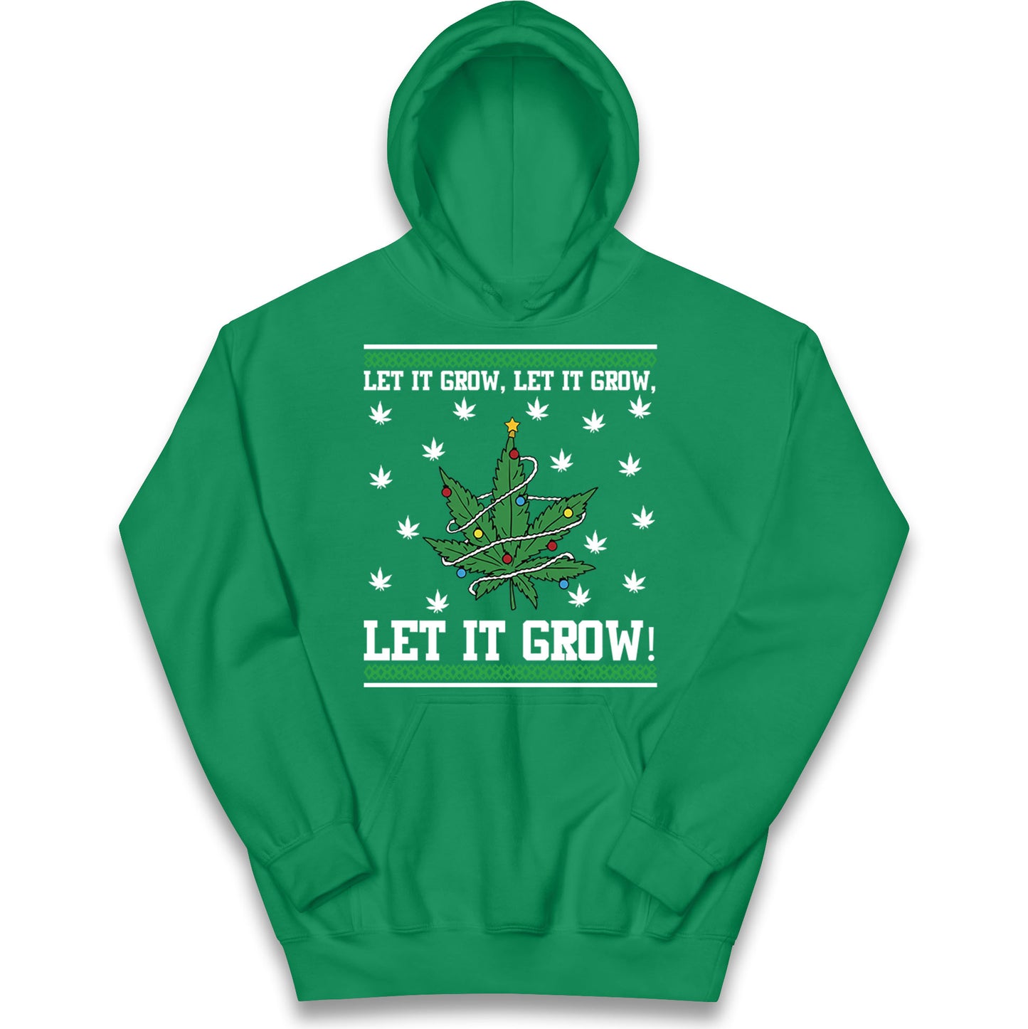 Cannabis Christmas Kids Hoodie
