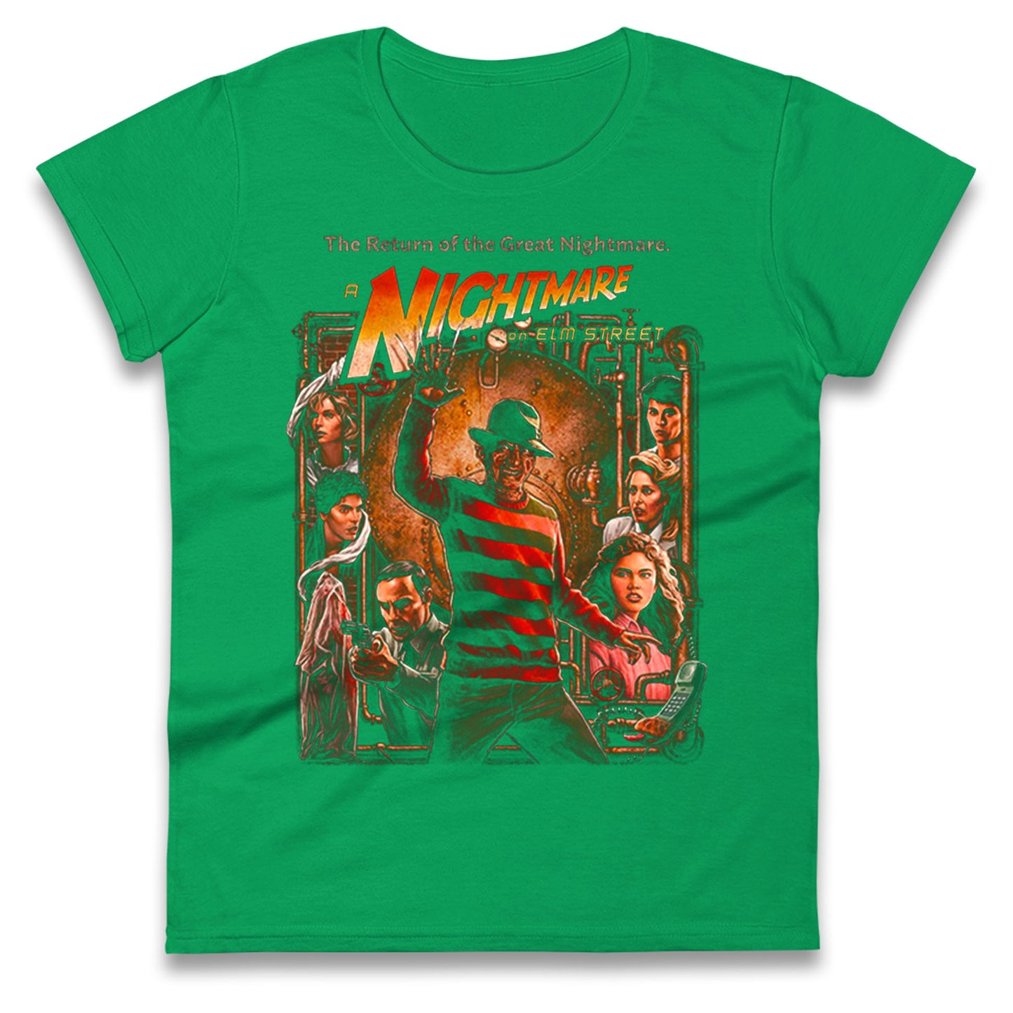 1 2 Freddy's Coming For You Ladies T Shirt