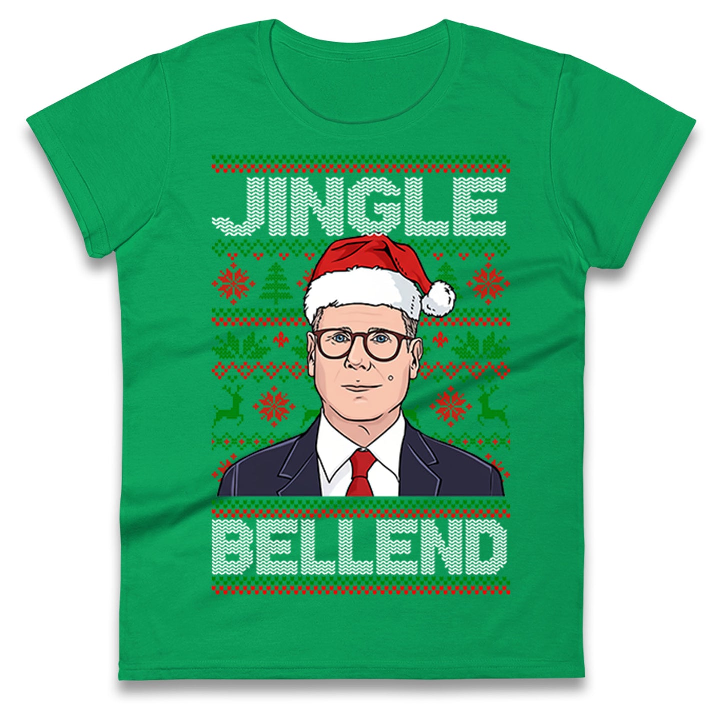 Keir Starmer Jingle Bell End Christmas Ladies Shirt
