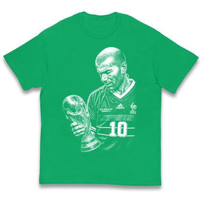 Zidane France Footballer Kids T Shirt 
