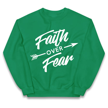 Faith Over Fear Kids Jumper