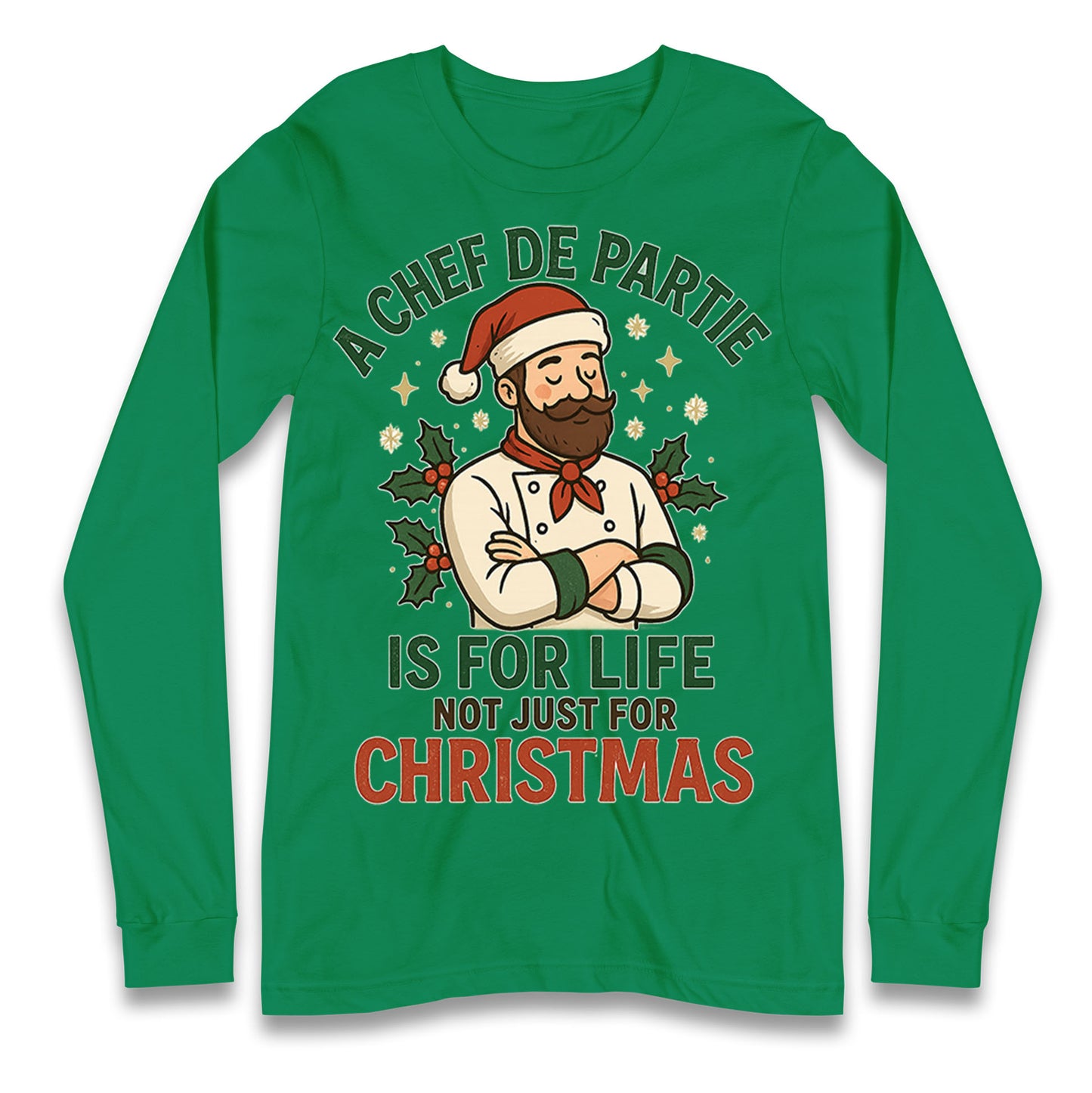Chef De Partie Christmas Longsleeve T Shirt