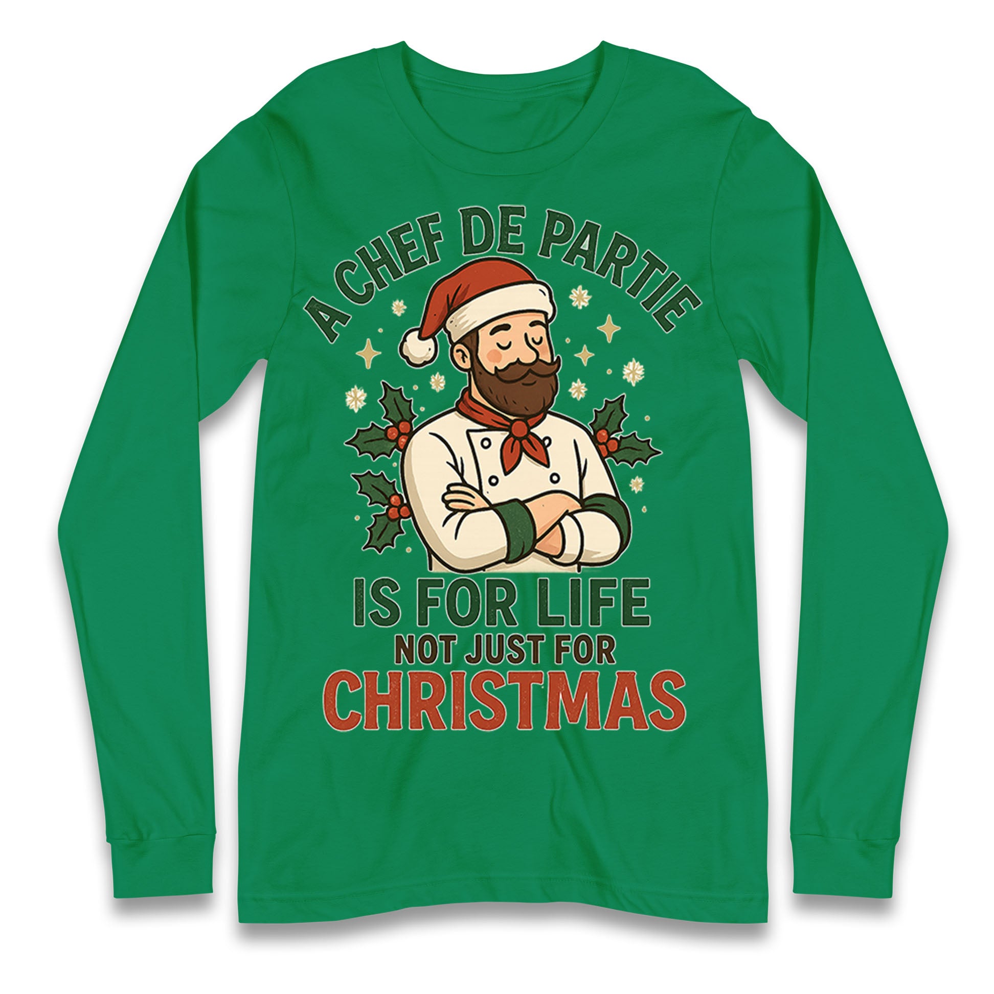 Chef De Partie Christmas Longsleeve T Shirt