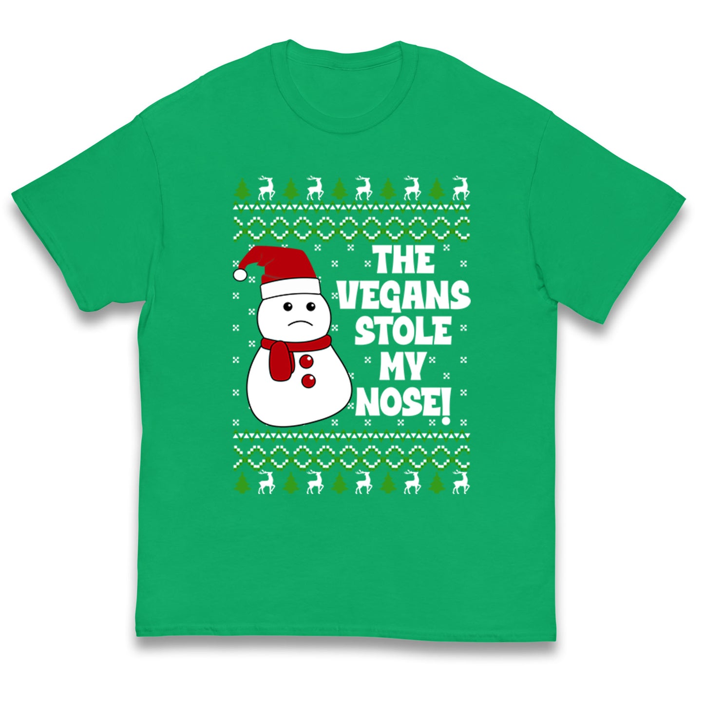 The Vegans Stole My nose Funny Christmas Kids T Shirt