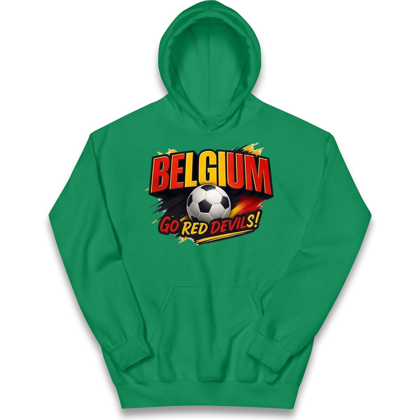 Belgium Retro Football Kids Hoodie
