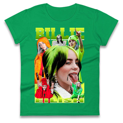 Billie Eilish Green Ladies T Shirt