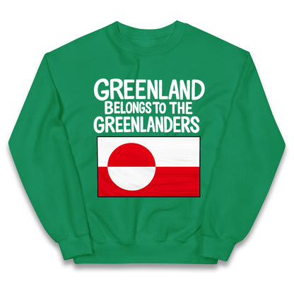 Greenland Belongs To The Greenlanders Kids Jumper