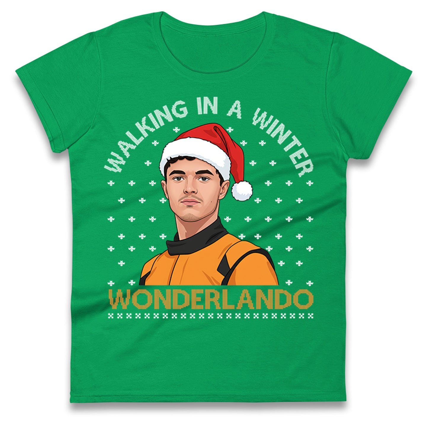 Lando Norris Christmas Ladies T Shirt