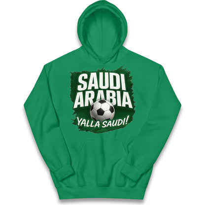 Saudi Arabia Retro World Cup Kids Hoodie
