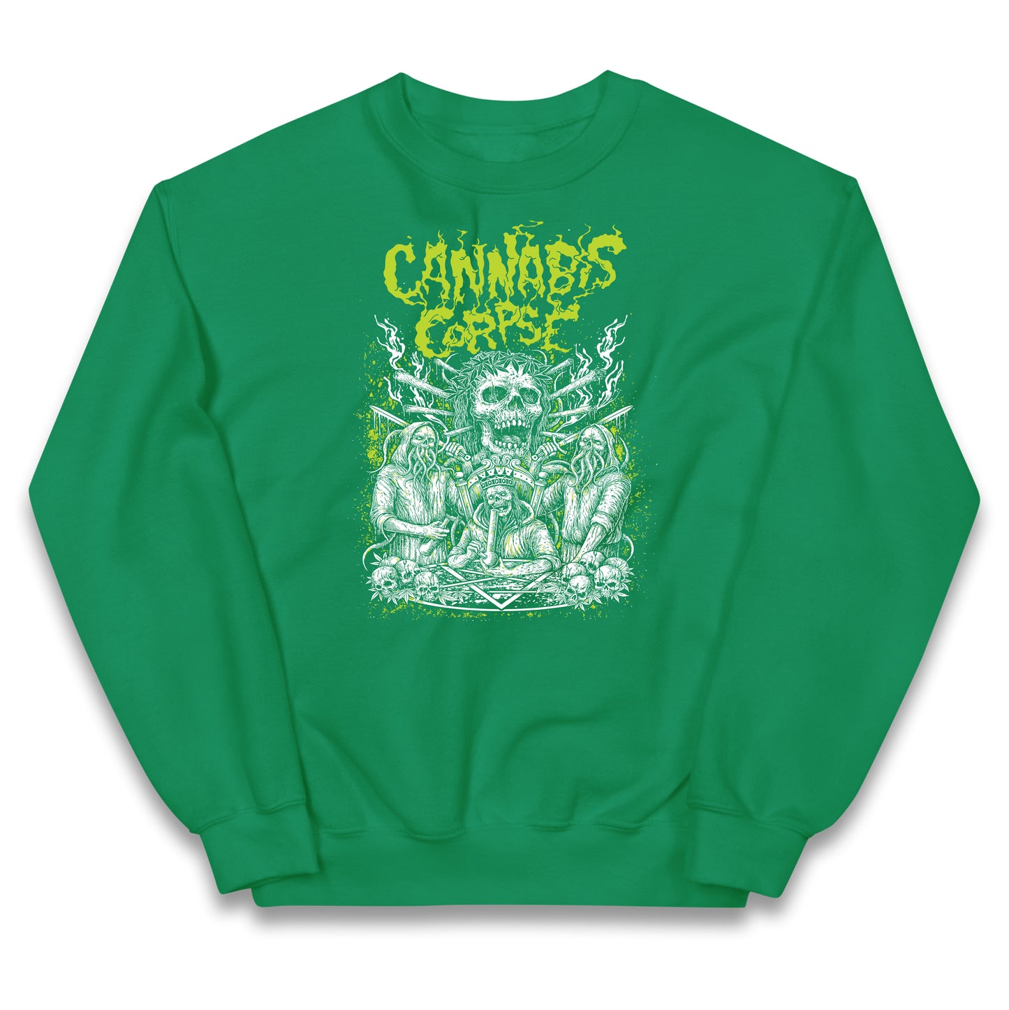 Cannabis Corpse Band Kids Jumper