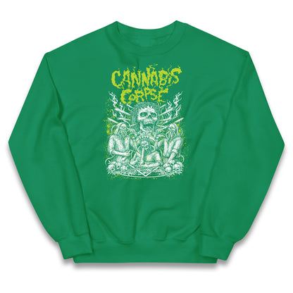 Cannabis Corpse Band Kids Jumper