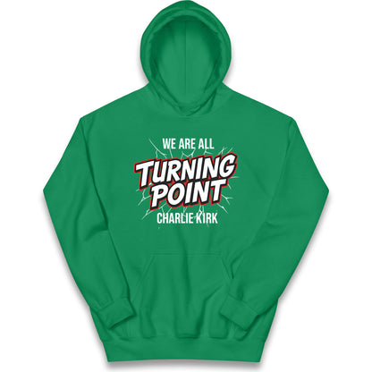 Turning Point Charlie Kirk Kids Hoodie 