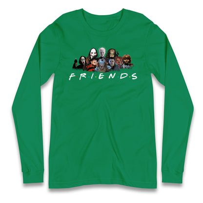 Horror Characters Friends Halloween Long Sleeve T Shirt