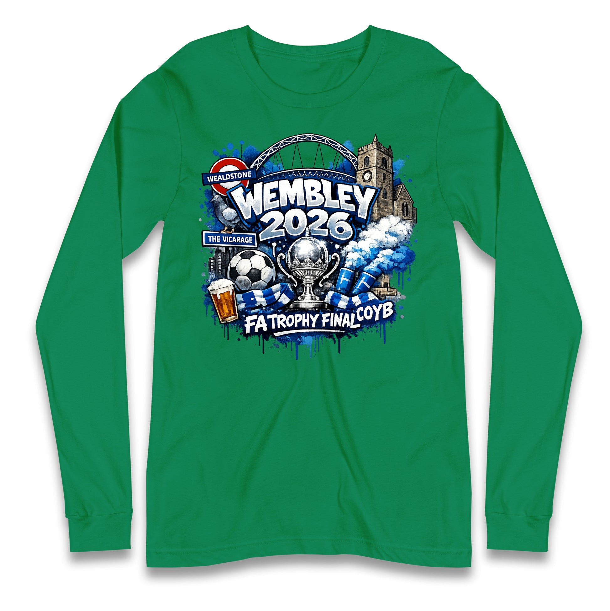 Wealdstone FA Trophy Final Wembley 2026 | Buy FA Trophy Wear Longsleeve T Shirt 
