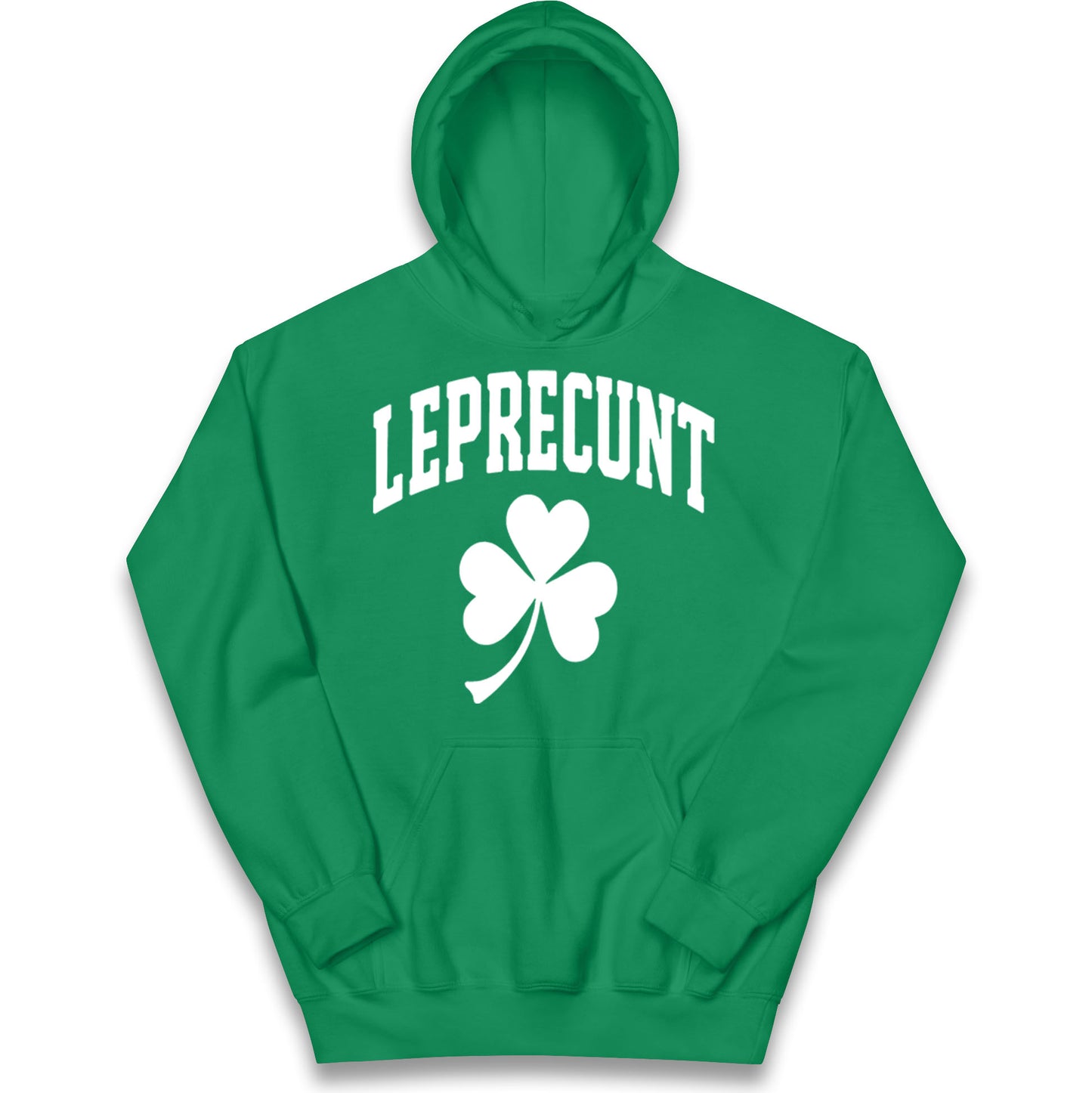 Leprecunt St Patricks Day Kids Hoodie 