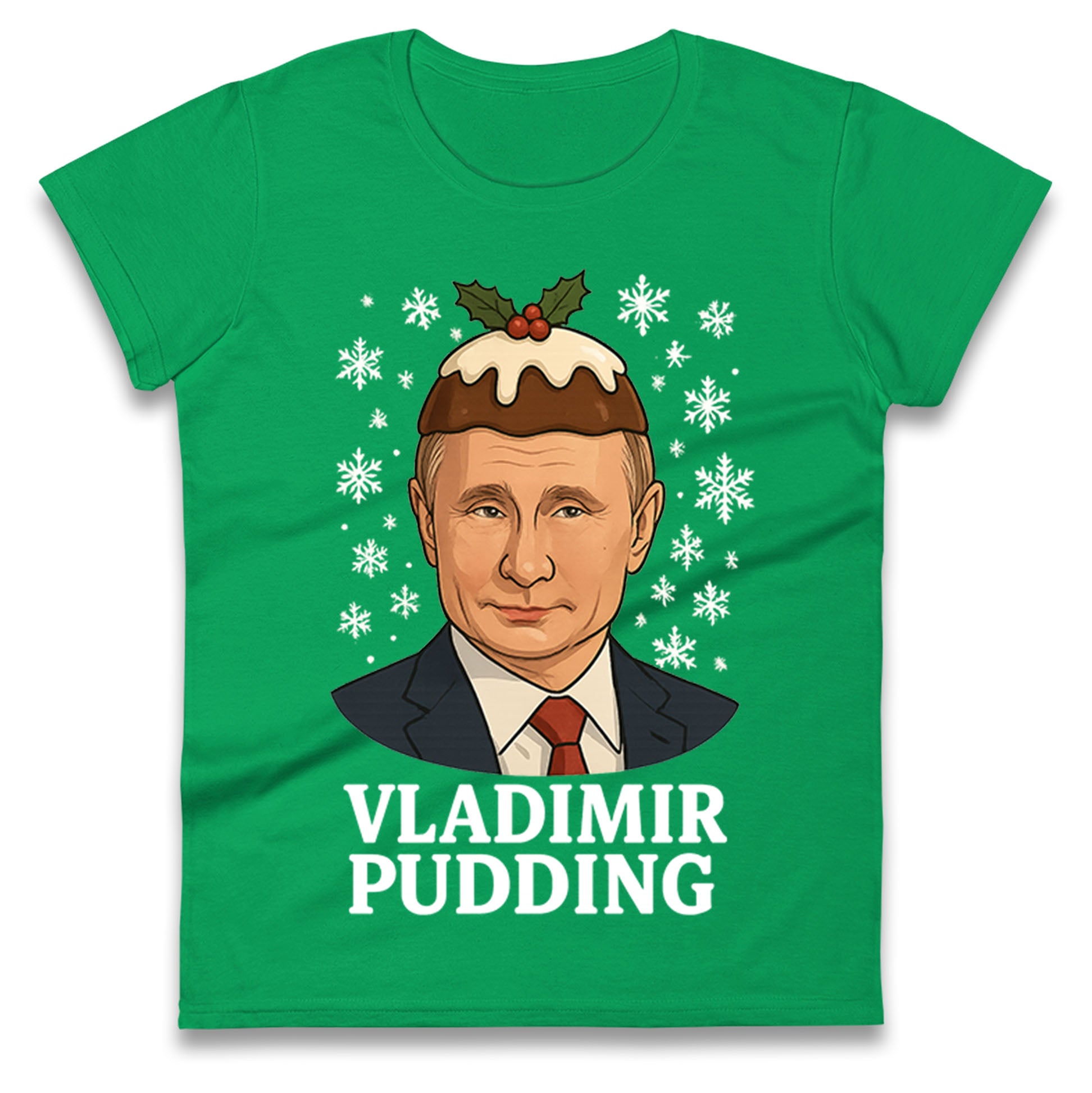 Vladimir Putin Christmas Ladies T Shirt