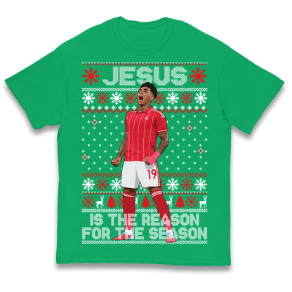 Nottm Forest FC Christmas Kids T Shirt