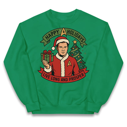 Star Trek Christmas Kids Jumper