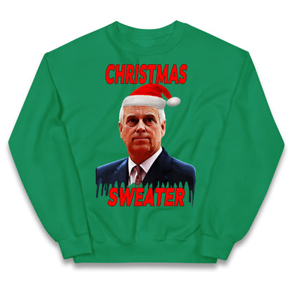 Prince Andrew Christmas Kids Jumper