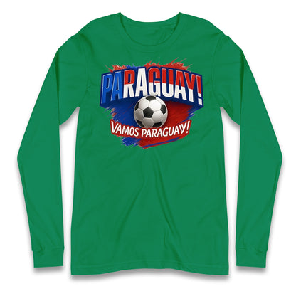 Paraguay Retro World Cup Longsleeve T Shirt