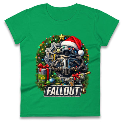 Fallout Christmas Ladies T Shirt